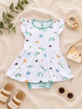 Kyte BABY Eric Carle The Hungry Caterpillar Twirl Bodysuit Dress Size 2T